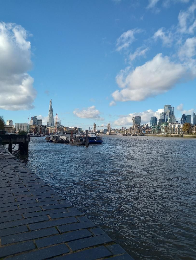 view of london from Rotherhithe